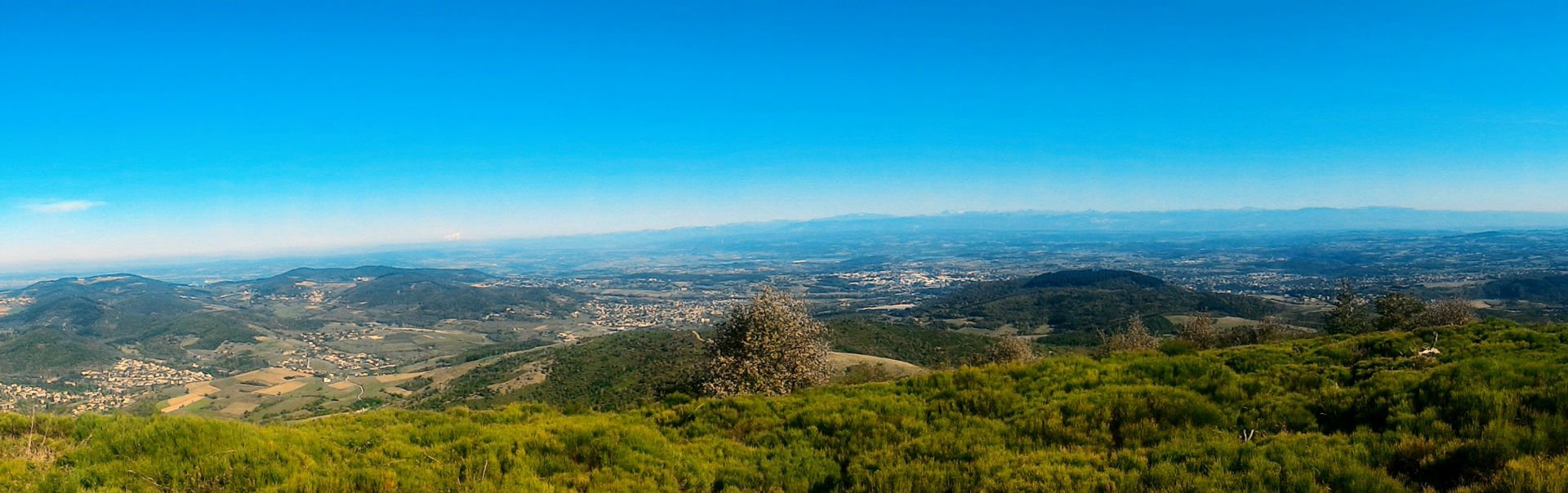 Panorama from the Chirol cross at Burdignes above Annonay in the Ardèche